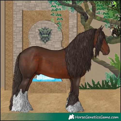 Horse Color:White Spotted Liver Chestnut 