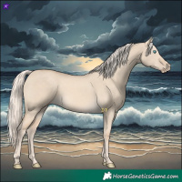 Horse Color:Cremello Dun 