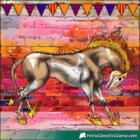 Horse Color:Amber Champagne Tobiano 