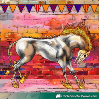 Horse Color:Amber Champagne Tobiano 