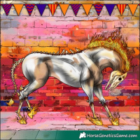 Horse Color:Amber Champagne Tobiano