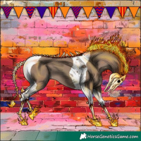 Horse Color:Classic Champagne Tobiano