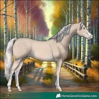 Horse Color:Cremello Mushroom 