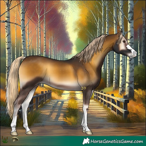 Horse Color:Chocolate Palomino Onyx Mushroom 
