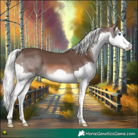 Horse Color:Liver Chestnut Mushroom Splash 