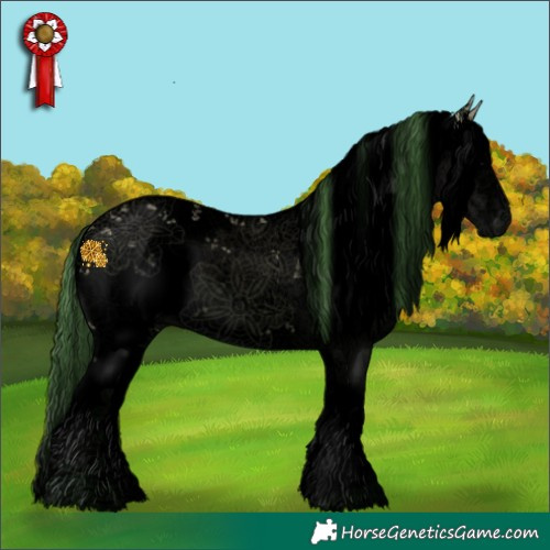 Horse Color:Void Watercolor White Spotted Bay Sabino Splash 