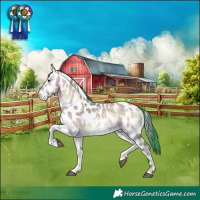 Horse Color:Painted Watercolor White Spotted Brown Onyx Leopard
