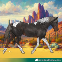 Horse Color:Liver Chestnut Tobiano 