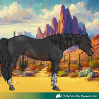 Horse Color:Brown Tobiano 
