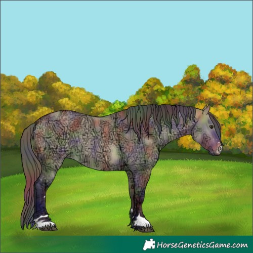 Horse Color:Nacre Buckskin Ice Dun 