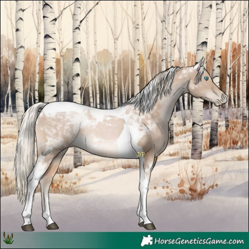 Horse Color:Chocolate Palomino Pearl Tobiano 