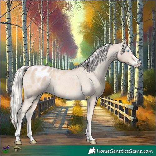 Horse Color:Cremello Sabino Appaloosa 