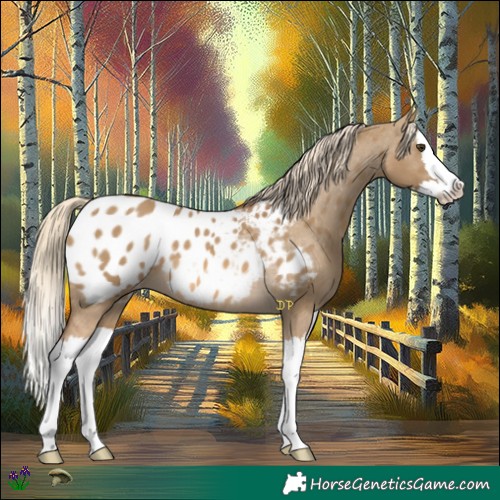 Horse Color:Chocolate Palomino Dun Splash Appaloosa 