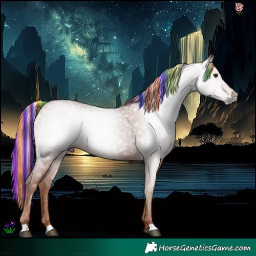 Horse Color:Gray Painted Chestnut 