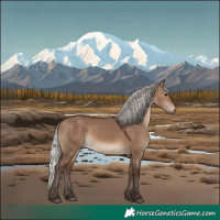 Horse Color:White Spotted Silver Brown Dun