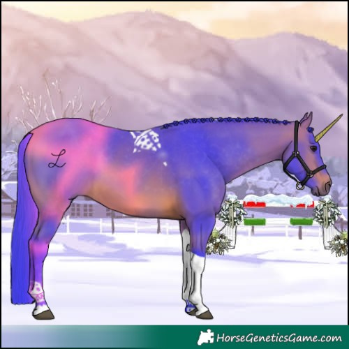 Horse Color:Watercolor Bay Tobiano