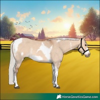 Horse Color:Silver Bay Dun Sabino Tobiano Frame Rabicano 