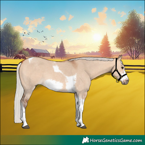 Horse Color:Silver Bay Dun Sabino Tobiano Frame Rabicano