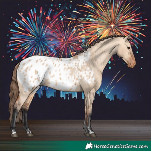 Horse Color:Bay Dun Appaloosa 