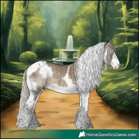 Horse Color:Silver Smoky Grullo Sabino Splash Tobiano Rabicano 