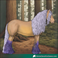 Horse Color:Watercolor Silver Bay