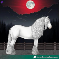 Horse Color:Silver Smoky Creme Dun Rabicano 