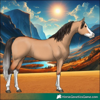 Horse Color:Bay Dun Splash 
