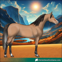Horse Color:Bay Dun Splash 