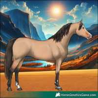 Horse Color:Bay Dun Splash 