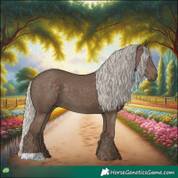 Horse Color:Silver Black 