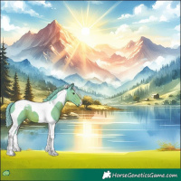 Horse Color:Watercolor Liver Chestnut Tobiano 