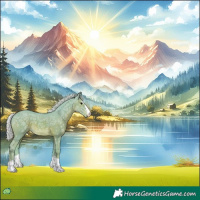 Horse Color:Watercolor Silver Black Ice 