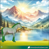 Horse Color:Gray Watercolor Bay Dun 