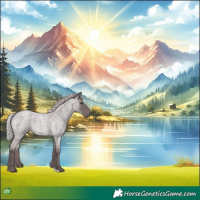Horse Color:Watercolor Silver Blue Roan 