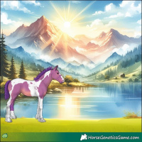 Horse Color:Watercolor Grullo Tobiano 