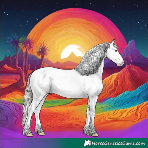 Horse Color:White Spotted Chocolate Palomino Onyx Appaloosa 