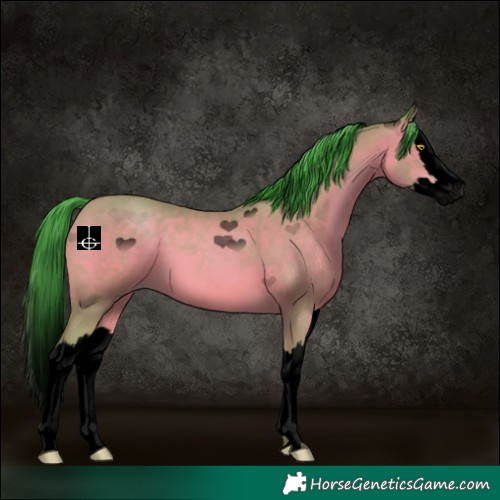 Horse Color:Void Watercolor Sable Champagne Splash 