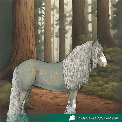 Horse Color:Watercolor Silver Black 