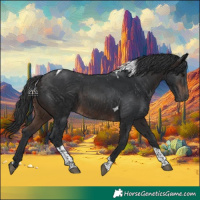 Horse Color:Brown Tobiano 