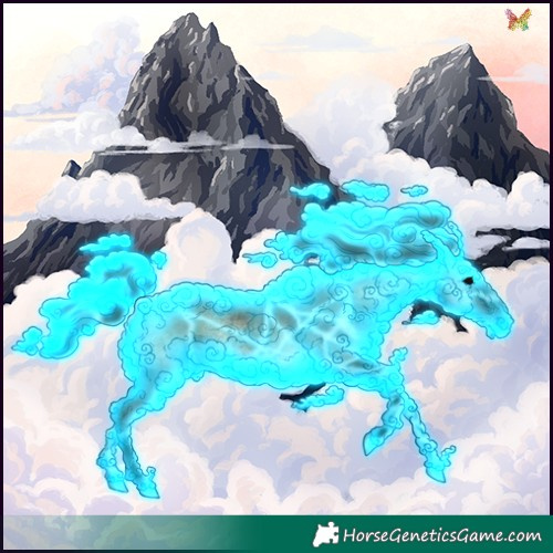 Horse Color:Void Thunderstruck White Spotted Bay Onyx 