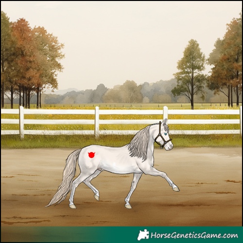 Horse Color:Perlino Dun Tobiano 