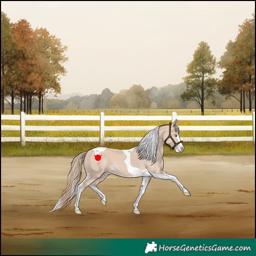 Horse Color:Smoky Creme Splash Tobiano