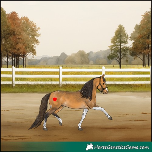 Horse Color:Buckskin Tobiano 