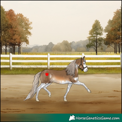Horse Color:Chocolate Palomino Sabino Splash Varnish 