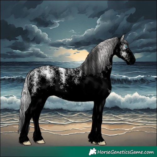 Horse Color:Void Platinum White Spotted Chocolate Palomino Ice Pearl Dun 