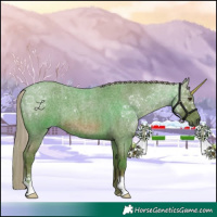 Horse Color:Watercolor Red Roan 