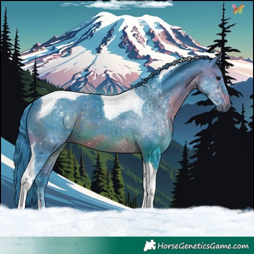 Horse Color:Watercolor Brown Tobiano