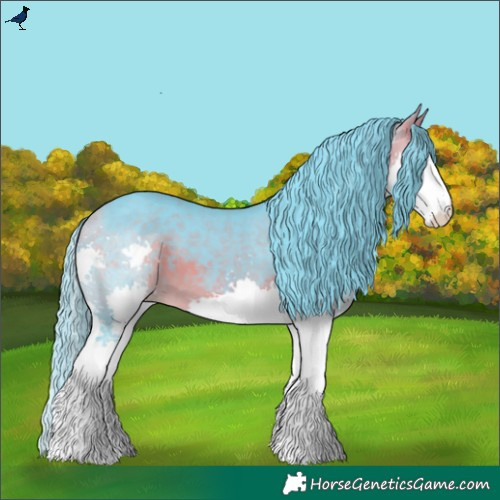 Horse Color:Watercolor Buckskin Splash