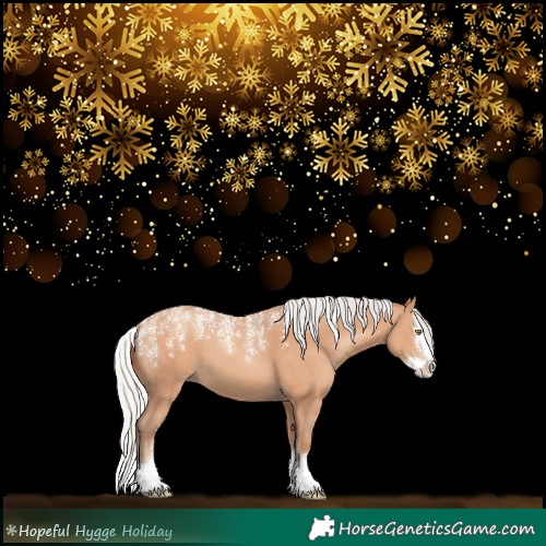 Horse Color:Powder White Silver Amber Champagne Splash 
