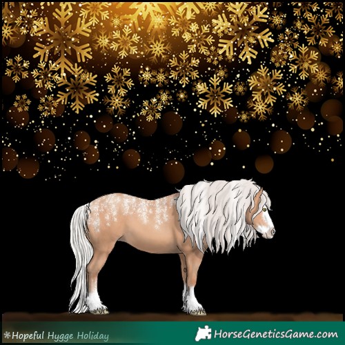Horse Color:Powder White Silver Amber Champagne Splash 